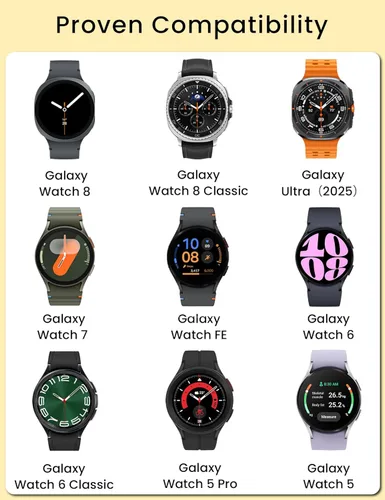 Miniatura 6 de Sinoacc Paquete de 1 cargador para reloj Samsung compatible con Galaxy Watch 8/8 Classic/Ultra/7/6/6 Classic/5/5 Pro/4/4 Classic/3/Active 2/1/Fe 3.3