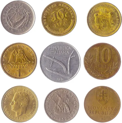 Miniatura 17 de LOTE de 28 Monedas Diferentes de la UE (Colección PRE-Euro) - Monedas Coleccionables, Monedas Antiguas para Álbum o Exhibición