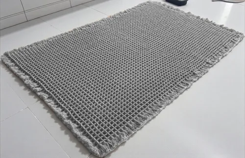 Miniatura 20 de Tapete de Baño Waffle Mejorado – Ultra Suave, Súper Absorbente y Alfombra Antideslizante con Borlas, Lavable a Máquina, Respaldo de Goma para Baño