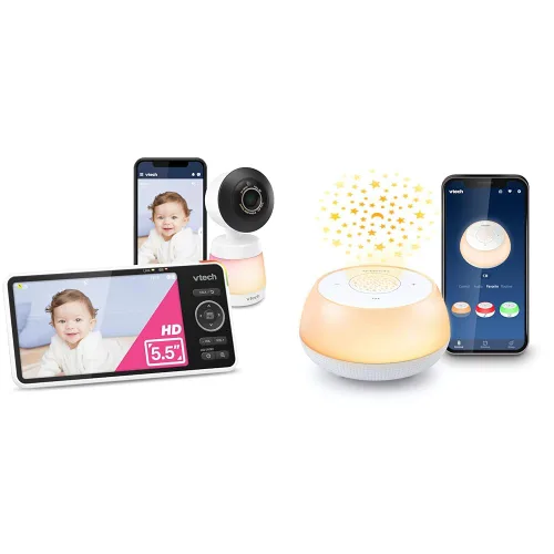 Miniatura 2 de VTech Monitor de bebé inteligente WiFi con soporte de piso