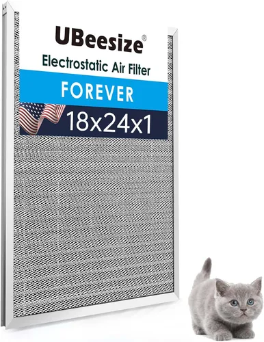 Miniatura 28 de UBeesize 20x25x1 Filtro de aire electrostático reutilizable para HVAC y aire acondicionado, filtro para estufa, MERV 8, lavable, dura toda la vida