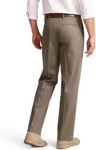 Miniatura 3 de Dockers Signature - Pantalones de algodón con ajuste clásico y plisados para hombre (tallas regulares y grandes y altas)