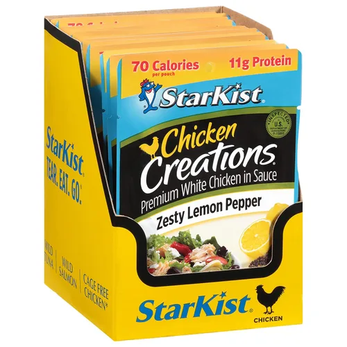Miniatura 86 de StarKist Chicken Creations BOLD - Bolsa estilo búfalo (5 onzas, 12 unidades) Carne blanca totalmente cocida con alto contenido de proteínas, sin