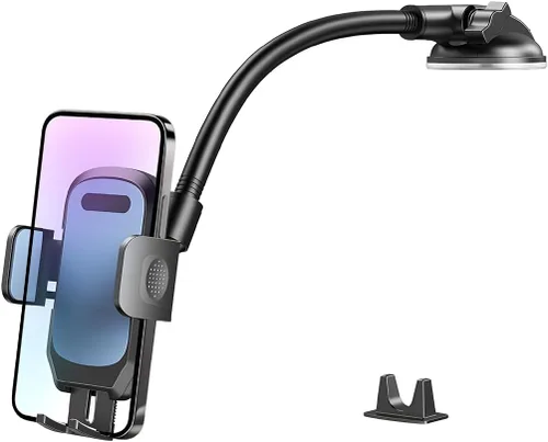 Miniatura 7 de Soporte para teléfono de automóvil, cuello de cisne para salpicadero de vehículo, parabrisas, ventilación de aire, soporte para teléfonos