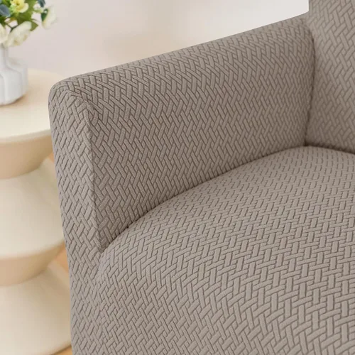 Miniatura 7 de Fundas de jacquard para sillón de banquete, fundas suaves para sillón, fundas elásticas de 1 pieza para sala de estar, funda antideslizante