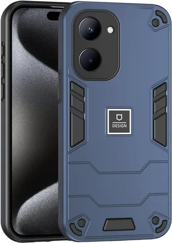 Miniatura 121 de Funda compatible con Huawei Y9 Prime (2019), compatible con Huawei Y9 Prime (2019) 4G STK-L21 2 en 1 [PC duro + TPU], funda de teléfono azul