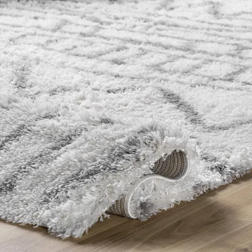 Miniatura 6 de nuLOOM Renata - Alfombra marroquí de pelo, 3 x 5, color gris