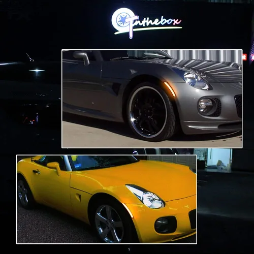 Miniatura 7 de Lámparas de Marca Lateral Delantera LED de Lente Ahumada Ámbar Compatibles con 2006-2010 Pontiac Solstice, 2007-2010 Saturn Sky Lente ahumada LED