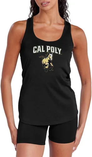 Miniatura 423 de Camiseta deportiva sin mangas oficial de NCAA Collegiate para mujer, con espalda cruzada, colección con logotipo primario