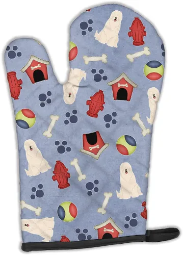 Miniatura 388 de Caroline's Treasures BB2732OVMT Dog House Collection Border Collie - Guante de horno grueso resistente al calor para sartenes calientes y horno