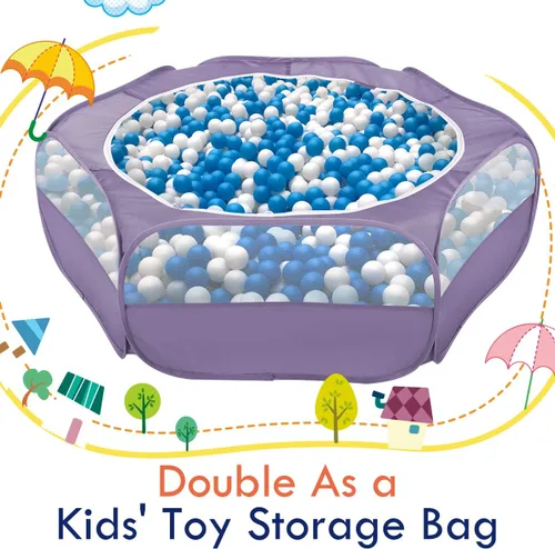 Miniatura 8 de Pawaboo Corralito para Animales Pequeños, Carpa de Jaula Impermeable para Mascotas Pequeñas con Cubierta con Cremallera, Cerca Portátil para Patio
