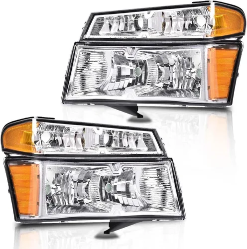 Miniatura 33 de CHEDA Conjunto de Faros Delanteros Faro Compatible con GMC Canyon/Chevy Colorado 2004-2012 Conjunto de Faros Luces de Parachoques