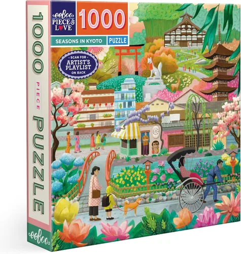 Miniatura 20 de eeBoo Rompecabezas de 1000 piezas, rompecabezas de artistas en Venecia para adultos, cuadrado de 23 x 23 pulgadas, fabricado con tablero reciclado