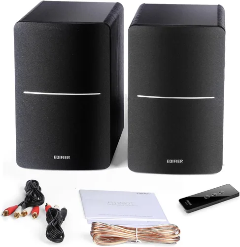 Miniatura 5 de Edifier R1280T Altavoces de estantería alimentados - Altavoz de monitor de estudio de campo cercano activo 2.0 - Negro - 42 vatios RMS