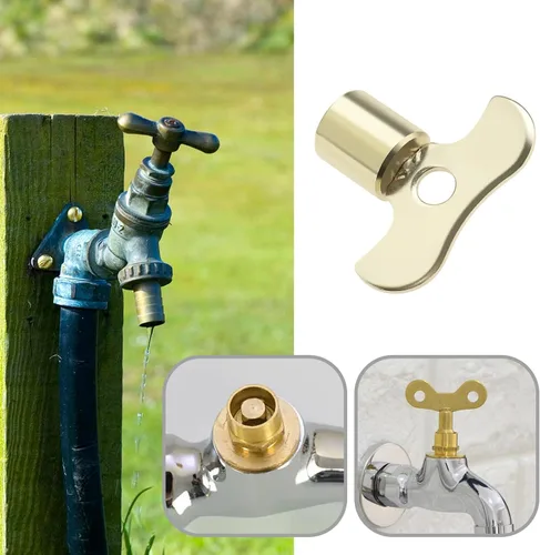 Miniatura 4 de Create idea Llave de válvula de radiador de llave de grifo de 0.236 in 0.276 in Interruptor de perilla de agua multifuncional para fábrica jardín
