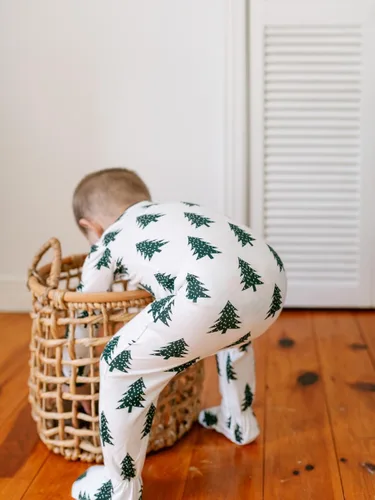 Miniatura 10 de ZippyJamz - Pijama orgánica para bebé con pies y cremallera para cambiar pañales fácil y rápido