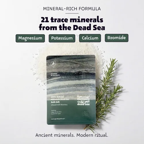 Miniatura 2 de Sales del Mar Muerto para remojar, relajante baño de sal para rejuvenecimiento corporal, sales minerales naturales, sales de baño gruesas del mar