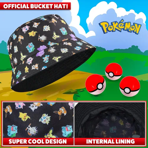 Miniatura 4 de Pokemon Gorra de béisbol para niños y niñas, unisex, Pikachu, correa ajustable, accesorios de verano