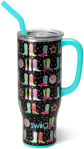 Miniatura 46 de Swig Life - Taza Mega de 40 onzas, Taza de 40 oz con asa y pajita, apta para portavasos, apta para lavavajillas, taza aislante extra grande