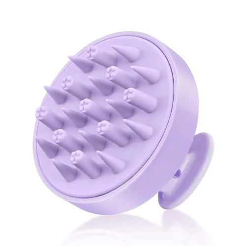 Miniatura 16 de HEETA - Masajeador de cuero cabelludo para el crecimiento del cabello, cepillo de champú, exfoliante para el cuero cabelludo con cerdas de silicona