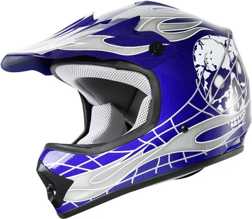 Miniatura 6 de TCT-MT DOT - Casco de motocross para niños y jóvenes, casco de cara completa para motocicleta todoterreno ATV Dirt Bike Motocross casco + guantes +