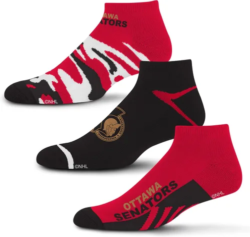 Miniatura 8 de For Bare Feet NHL calcetines tobilleros Camo Boom para hombre, paquete de 3