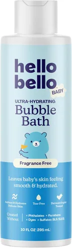 Miniatura 9 de Hello Bello Baño de burbujas para bebé, aroma suave de vainilla de coco, para bebés y niños, botella de 10 onzas