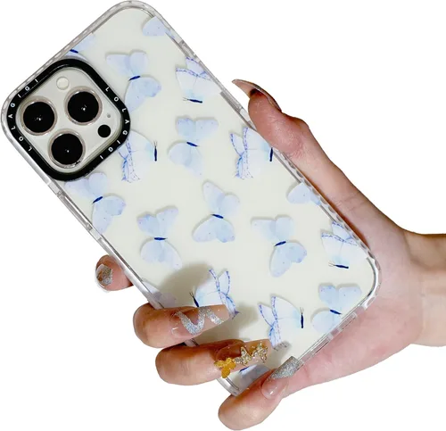 Miniatura 32 de Funda para iPhone 15 Pro Max para Mujeres, Transparente Lindo Panda Dibujos Animados Arte Animal Estampado Diseño Femenino Kawaii Estético