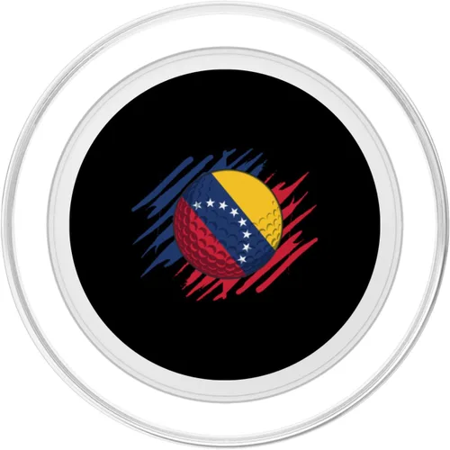 Miniatura 2 de Golf Ball With The Flag Of Venezuela PopSockets MagSafe PopGrip for iPhone