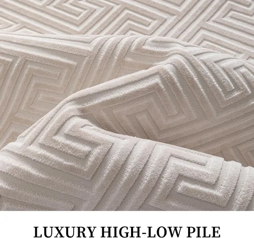 Miniatura 3 de YIHOUSE Beige Bathroom Rugs 17"x24", Quick Dry Non Slip Bath Rug, Absorbent Machine Washable Thin Bath Mat for Restroom Floor Tub Laundry Room Home