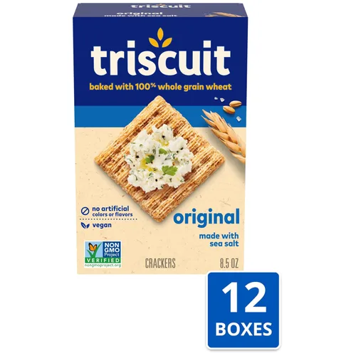 Miniatura 4 de Triscuit Galletas de trigo integrales originales de grano entero, cajas de 12 a 8.5 onzas