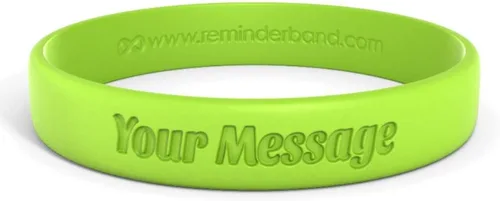 Miniatura 42 de Reminderband - Pulsera clásica de silicona 100% personalizada – Pulsera de goma de silicona personalizada – Personalizable, eventos, regalos, apoyo