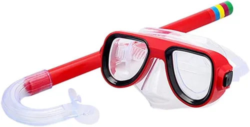 Miniatura 7 de Ochine Juego de esnórquel para niños, máscara de buceo antivaho para niños, gafas de natación, equipo de esnórquel semiseco, paquetes de esnórquel