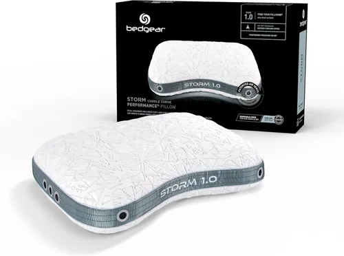 Miniatura 23 de Bedgear Storm Cuddle Curve - Almohada de rendimiento – Tamaño 3.0 – Almohada de cama refrescante para personas que duermen de lado – Firmeza media
