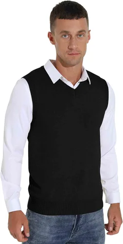Miniatura 5 de Sailwind Suéter sin mangas con cuello en V y mezcla de lana para hombre