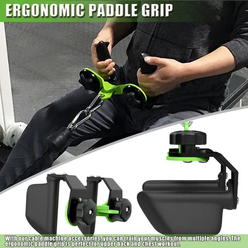 Miniatura 6 de Barra de tracción de lat ajustable, accesorios para máquina de cable para gimnasio, accesorios de fila T-bar para tracción de lat para gimnasio