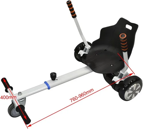 Miniatura 4 de Hoverboards Go Kart Accesorios ajustables para niños y adultos para patinete eléctrico de 6.5 pulgadas, 8 pulgadas, 10 pulgadas, color blanco