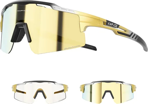 Miniatura 12 de KAPVOE Gafas de sol de ciclismo fotocromáticas para bicicleta de montaña, transparentes, MTB en bicicleta, equitación, béisbol, correr, golf