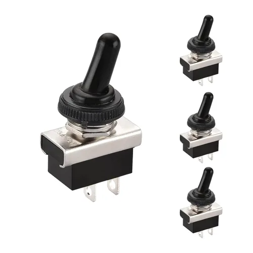 Miniatura 23 de Baomain, interruptor de conmutación SPST con apagado-encendido, 2 clavijas, 12 V 25 A con cubierta impermeable para auto
