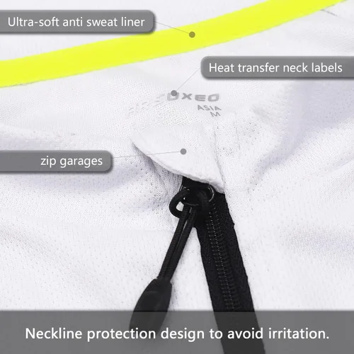 Miniatura 4 de ARSUXEO Camiseta de ciclismo de manga corta para hombre, para bicicleta, MTB Bike 636