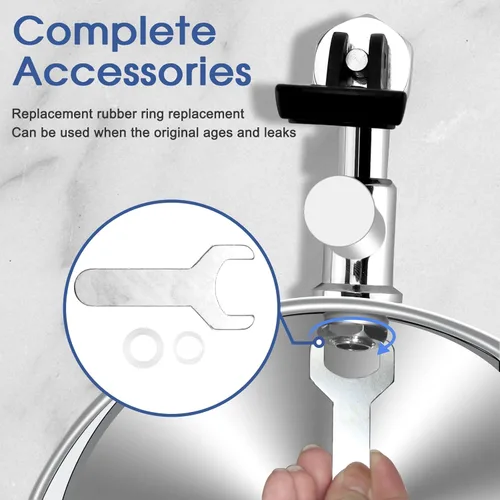 Miniatura 2 de Espiga de vidrio de visión de 10 pulgadas de acero inoxidable compatible con el sistema de filtración de agua por gravedad Be-rkey Espiga de vidrio