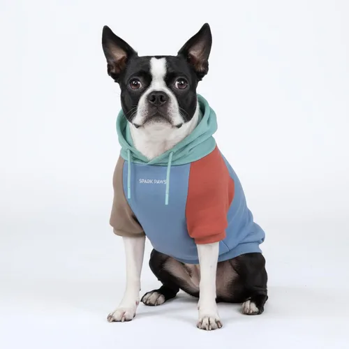 Miniatura 33 de Spark Paws Sudadera con capucha para perro, suéter de primera calidad para perros pequeños, medianos y grandes Trajes cálidos para bulldogs
