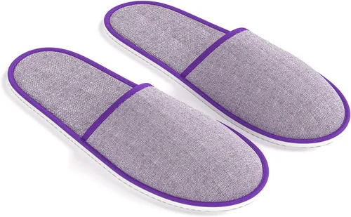 Miniatura 6 de Maeline Zapatillas de spa, antideslizantes, desechables, al por mayor, pantuflas de hotel para invitados, multicolor reutilizables, para interiores