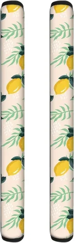 Miniatura 29 de DISNIMO Juego de 2 fundas para manijas de puerta de refrigerador con diseño floral de mariposa azul, protector de decoración de electrodomésticos