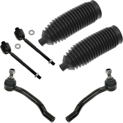 Miniatura 52 de TRQ Kit de dirección interior y exterior para lado del conductor y del pasajero delantero, con cremallera de dirección y fuelle de piñón compatible