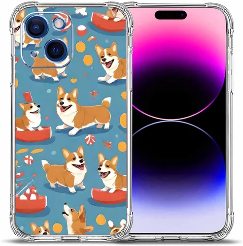 Miniatura 31 de Funda para iPhone 15, colorida mariposa flores protección contra caídas a prueba de golpes TPU cuerpo completo protector resistente a los arañazos