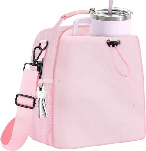 Miniatura 8 de Bolsa de almuerzo aislada Yotako para hombres y mujeres – Caja de almuerzo que cabe en tazas Stanley de 40/30 oz, bolsa refrigerante a prueba