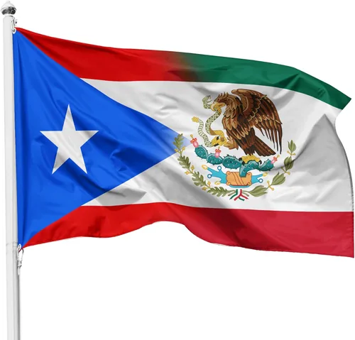 Miniatura 8 de Bandera de México El Salvador - 3x5 pies de nailon, uso en exteriores e interiores