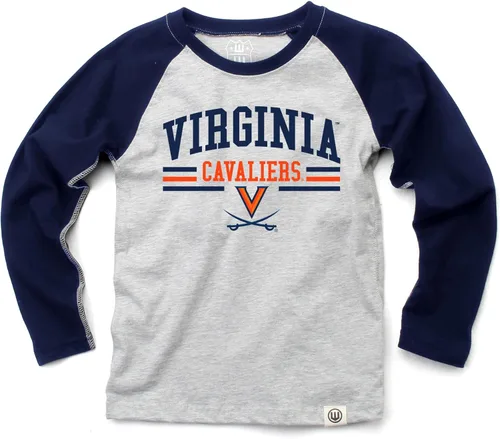 Miniatura 80 de Wes and Willy NCAA playera raglán de manga larga para niños