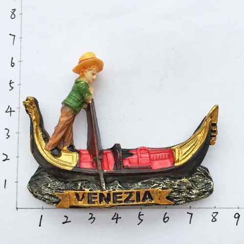 Miniatura 6 de Venecia Venecia Italia refrigerador imán 3D góndola viaje pegatinas recuerdos, resina hogar y cocina decoración, Italia refrigerador imán de China